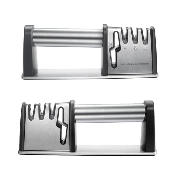 Afilador de Cuchillos 4 en 1 con 3 Etapas - Máquina de Afilado Profesional para Cocina