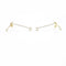 Geometric earrings with pearl earrings Dorado