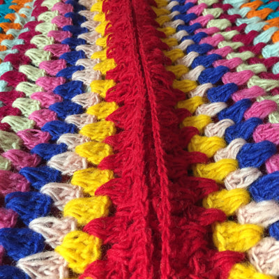 Suéter Abrigo de Lana Tejido Calado con Diseño Étnico Multicolor - Image 9