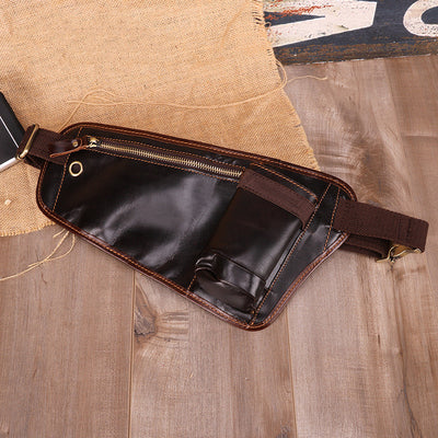 Bolsa Mensajero de Cuero Vacuno Multifuncional para Hombre - Image 3
