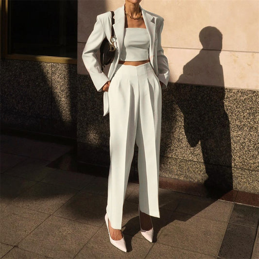 Pantalones Cropped Estilo Commuter
