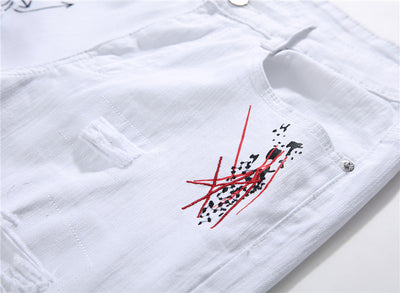 Jeans Rotos con Bordado Artesanal - Image 2