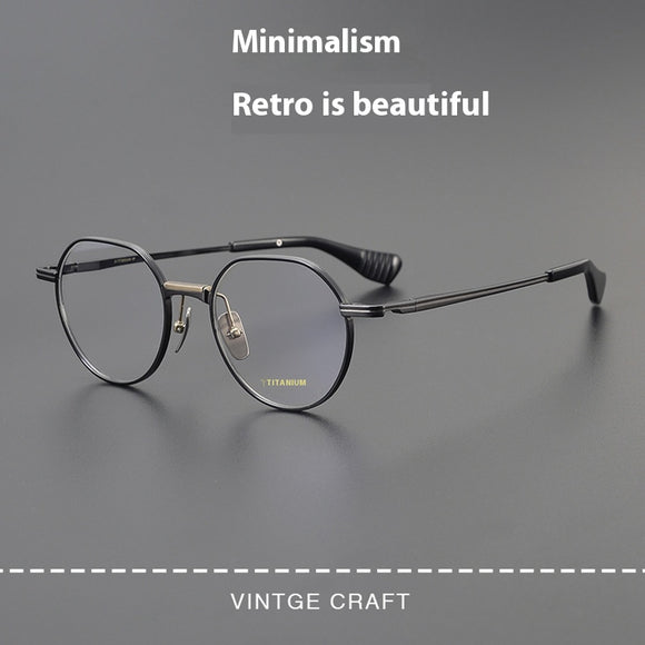Gafas Vintage Redondas en Titanio Ultra Ligero Puro