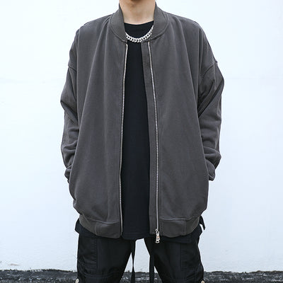 Chaqueta Bomber Vintage Efecto Desgastado