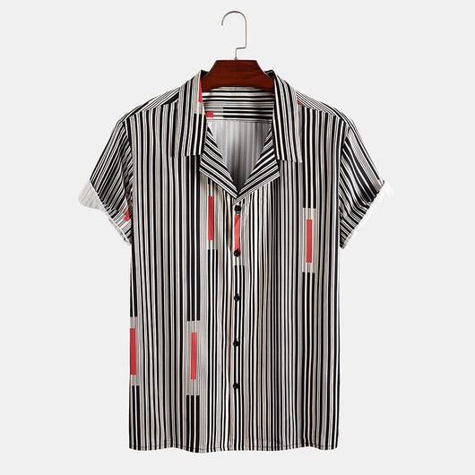 Camiseta Rayada de Verano para Hombre - Corte Slim Fit Transpirable - Image 7