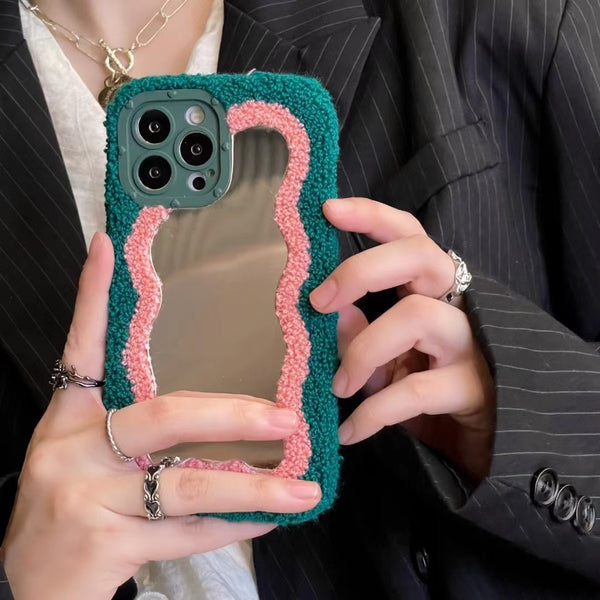 Funda Espejo con Parches para Celular