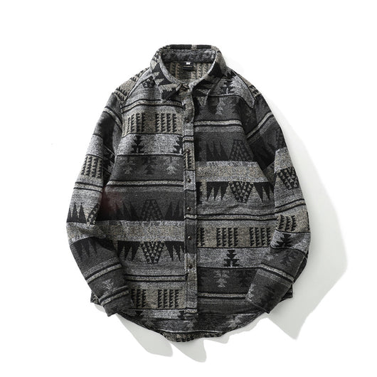 Camisa Retro Étnica de Manga Larga para Otoño e Invierno - Image 4