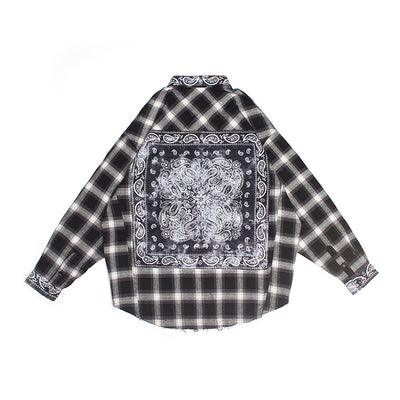 Camisa Manga Larga para Hombre con Aplicación de Flor de Cajuil y Orilla Cruda - Image 19