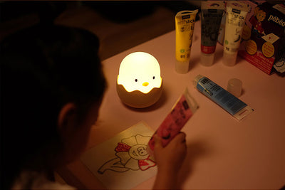 Lámpara de Noche Pollito - Luz LED Recargable para Niños
