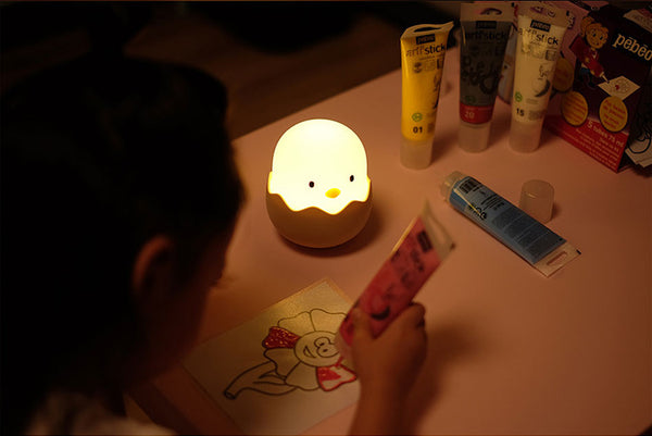 Lámpara de Noche Pollito - Luz LED Recargable para Niños