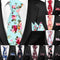 Corbata Casual de Algodón con Estampado Floral 6cm + Pañuelo de Bolsillo