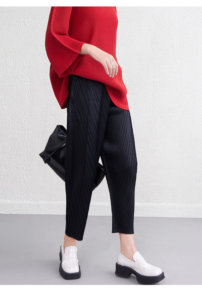 Pantalones Skinny de Cintura Alta con Pliegues Reductores para Primavera y Verano - Image 18