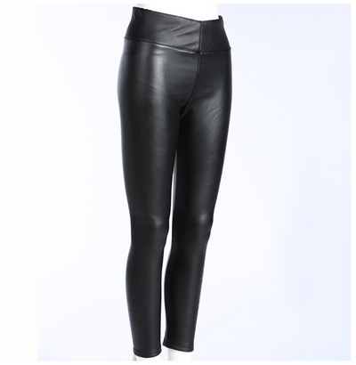 Leggins de Cuero PU Cintura Alta Efecto Slim - Image 2