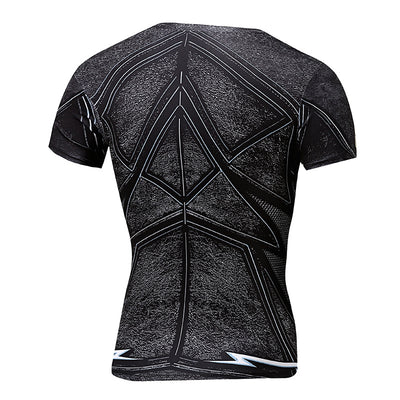 Camiseta Deportiva Hombre Manga Corta Estampado 3D Rayo - Secado Rápido - Image 2