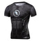 Camiseta Deportiva Hombre Manga Corta Estampado 3D Rayo - Secado Rápido