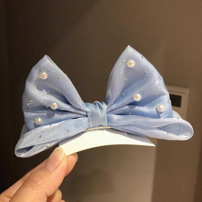 Pasador de Cabello Infantil con Moño de Perlas 3D - Colección Primavera Verano - Image 13