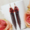 Bohemian handmade Tassel Earrings Rojo Copper