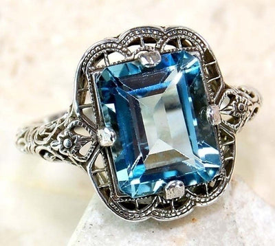 Anillo de Diamante y Zafiro en Plata 925 - Diseño Europeo para Compromiso - Image 5