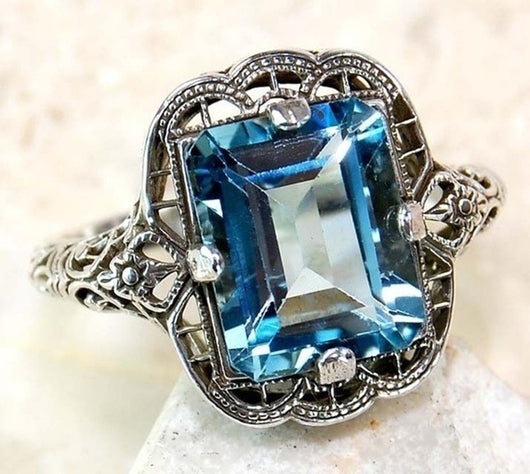 Anillo de Diamante y Zafiro en Plata 925 - Diseño Europeo para Compromiso - Image 5