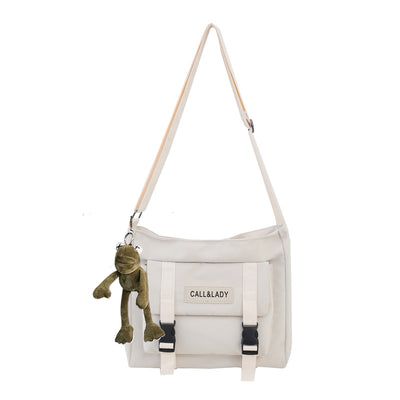 Bolsa Mensajera Impermeable de Lona y Nylon para Mujer - Image 6