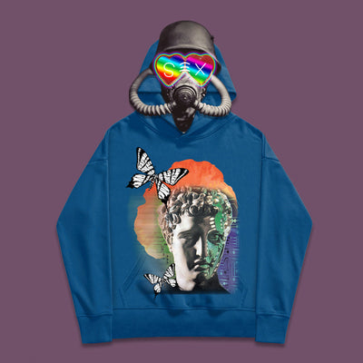 Sudadera con Capucha de Algodón Estampado Mariposas - Image 7