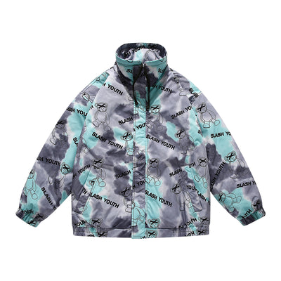 Chaqueta Tie Dye con Cuello Mao para Hombre - Image 10
