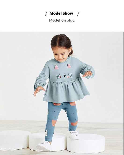 Conjunto de Suéter Casual Transpirable con Estampado para Niñas - Image 14