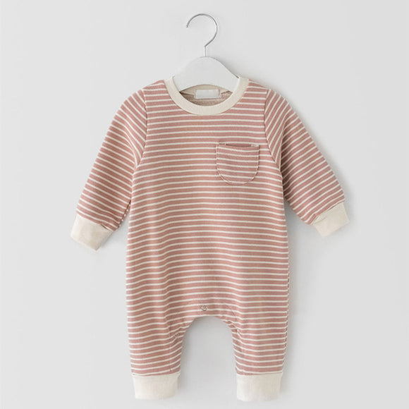 Pijama Enterizo a Rayas para Bebés Niño y Niña