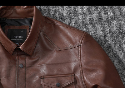 Camisa de Cuero Genuino Oveja para Hombre - Image 15