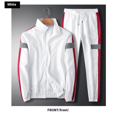 Traje Casual Hombre Cuello Mao Estilo Coreano Suelto Chaqueta Deportiva y Pantalón Cargo - Image 12