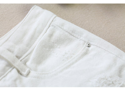 Falda Vaquera Blanca Rotos para Mujer - Primavera y Verano - Image 15