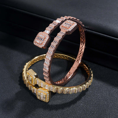 Pulsera de Plata S925 con Moissanita Cuadrada - Image 12