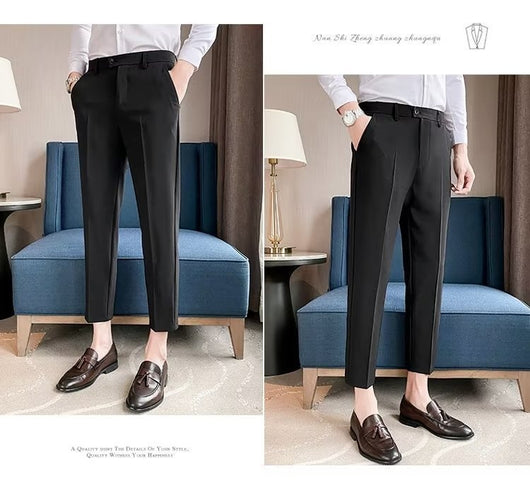 Pantalones de Vestir Casual Rectos para Hombre - Image 25