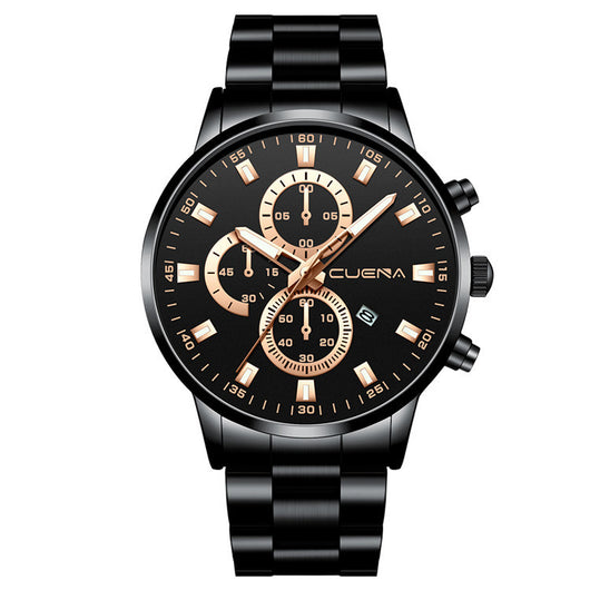 Reloj de Acero Inoxidable CUENA 889 con Calendario y Movimiento de Cuarzo - Image 15