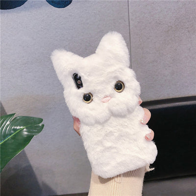 Funda para teléfono gato de peluche - Image 2