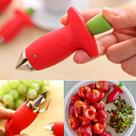 Deshollejador de Fresas - Removedor de Hojas para Frutas