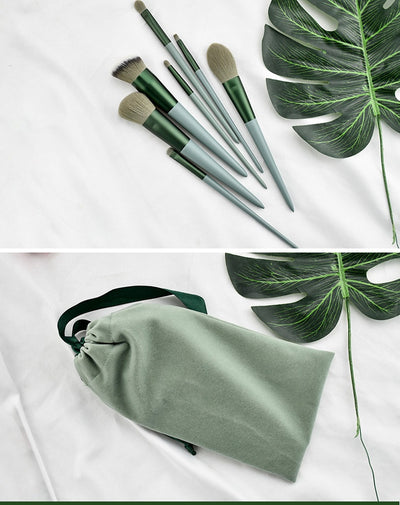 Set de 13 Brochas de Maquillaje Flor Púrpura con Cerdas Suaves - Image 26