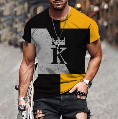 Camiseta Casual Hombre Mesh sin Cuello Manga Corta - Image 6