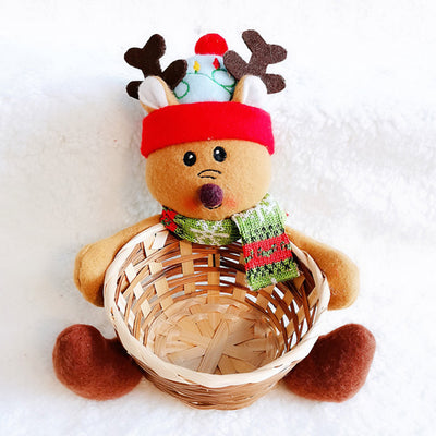 Canasta Decorativa Navideña Santa, Muñeco de Nieve y Reno - Image 35