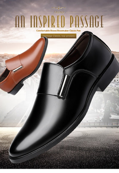 Zapatos Formales de Cuero con Punta Afilada para Hombre - Image 9