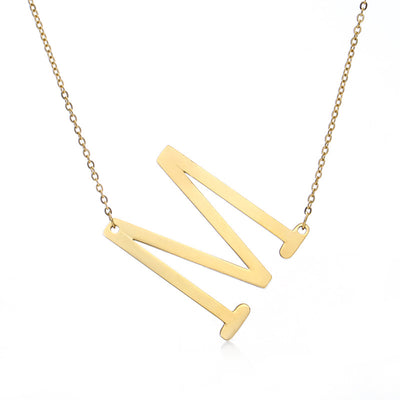 Collar Inicial Acero Inoxidable Chapado en Oro Rosa - Image 15