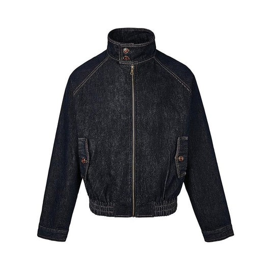 Chaqueta Denim Azul Profundo con Cierre para Hombre - Primavera Verano - Image 9