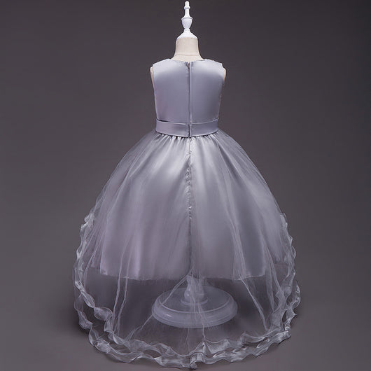Vestido de Princesa Floral para Niña con Lentejuelas y Bordados - Image 12