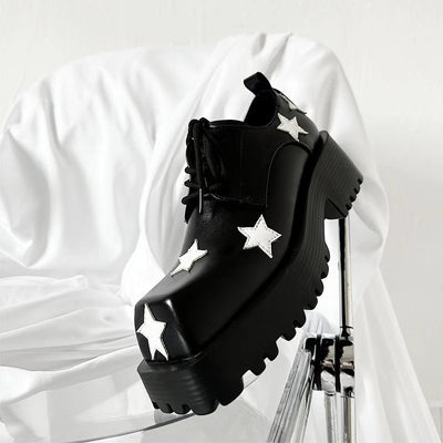 Zapatos de Plataforma con Altura Integrada - Diseño Cuadrado Versátil - Image 21