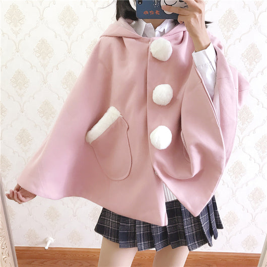 Abrigo Sudadera con Capucha de Orejas Kawaii - Image 6