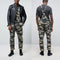 Pantalón Overall con Tirantes en Camuflaje