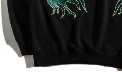 Sudadera con Capucha y Bordado de Pavo Real para Hombre - Image 14
