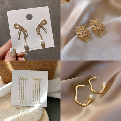 Aretes de Plata 925 con Perla - Diseño Largo y Elegante - Image 2