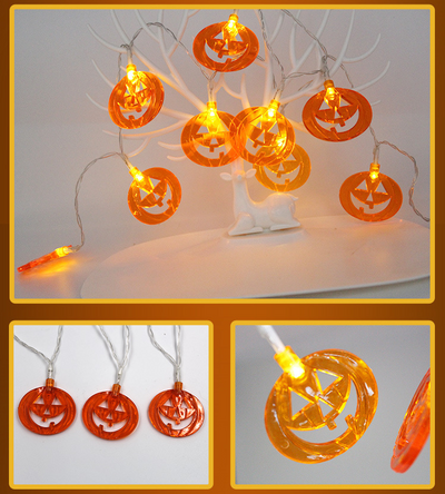 Guirnalda LED de Calabazas para Halloween - Luces Decorativas - Image 8