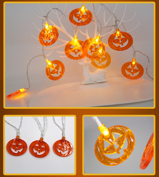 Guirnalda LED de Calabazas para Halloween - Luces Decorativas - Image 8
